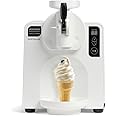 Nostalgia Easy-Dispensing Soft Serve Ice Cream & Frozen Dessert Machine, Makes 1 Quart of Ice Cream, Milkshakes, Frozen Yogurt, Gelato in Minutes, Ice Cream Sandwiches, With LED Display, White