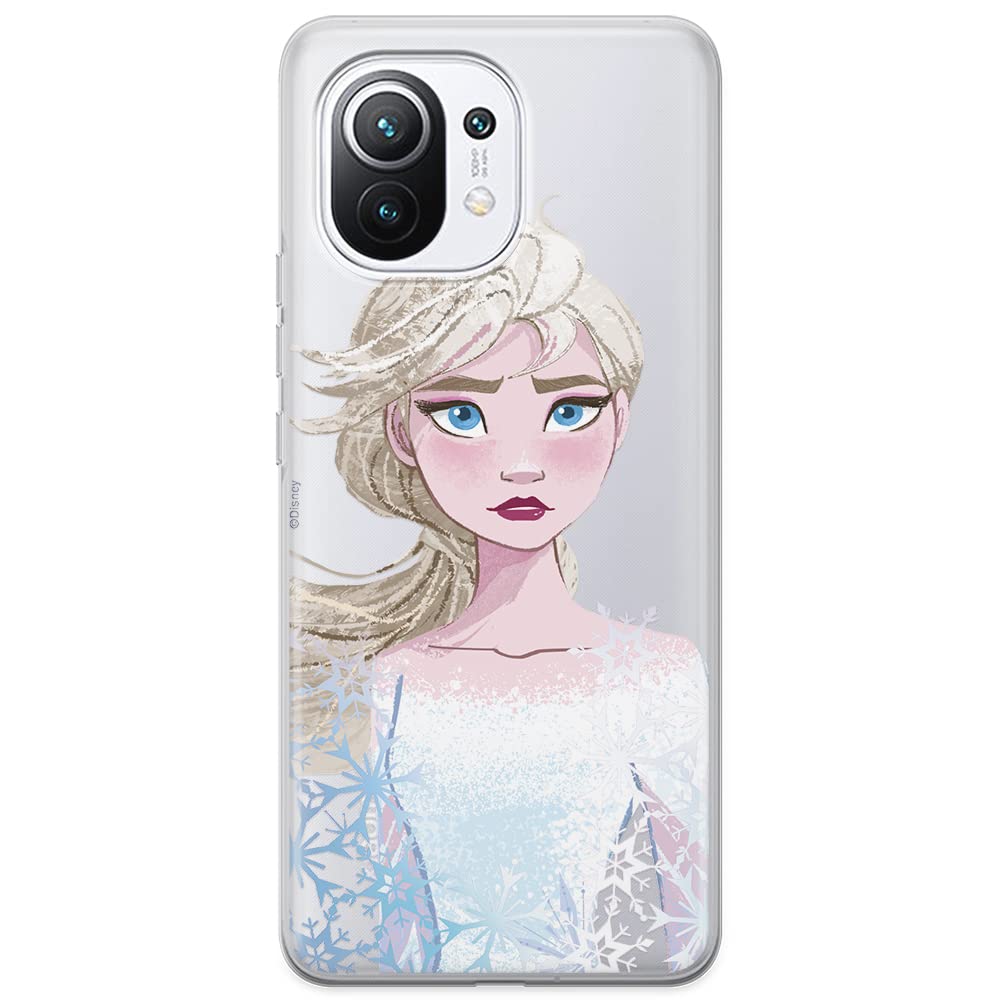ERT GROUP mobile phone case for Xiaomi 11 original and officially Licensed Disney pattern Elsa 014 optimally adapted to the shape of the mobile phone, partially transparent