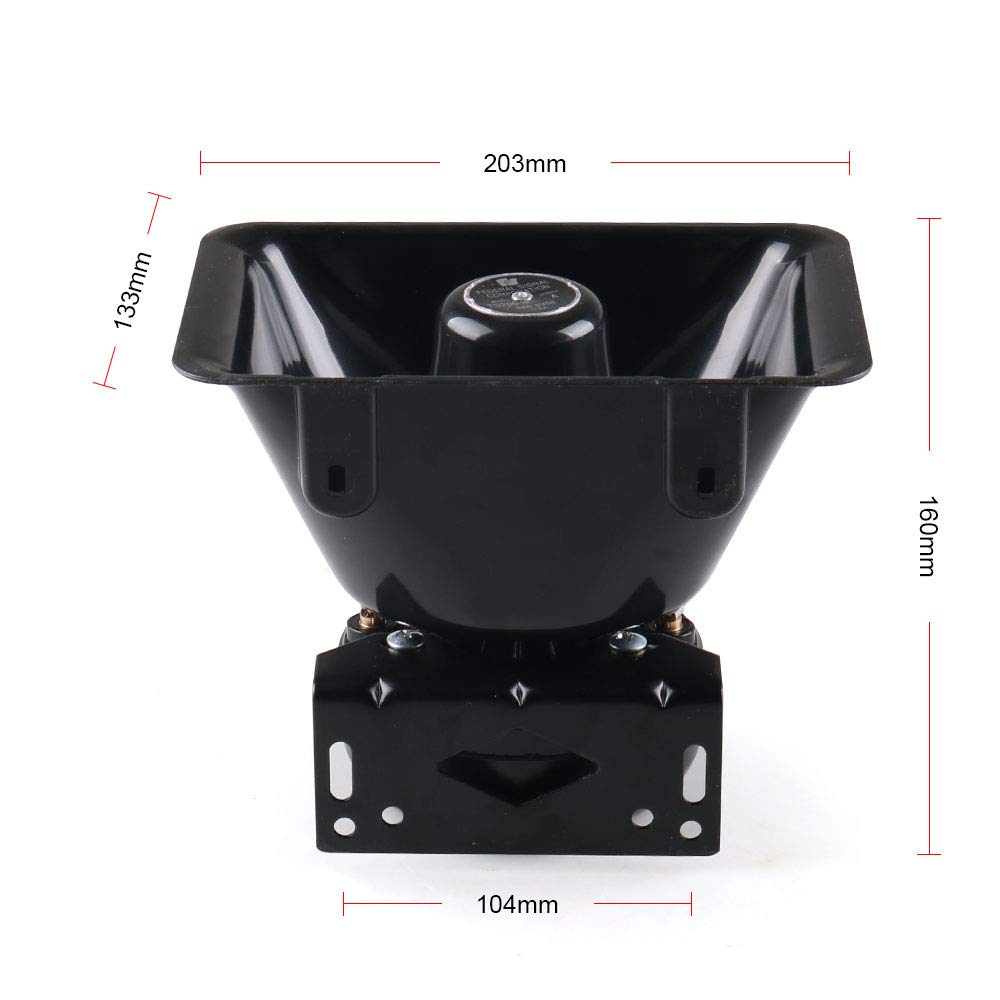 12V 200W 9 Tones Loud Car Warning Alarm Police Siren Horn Speaker PA with Handheld Microphone System for Truck,Police,Vehicles,Car,SUV,ATV,Ambulance