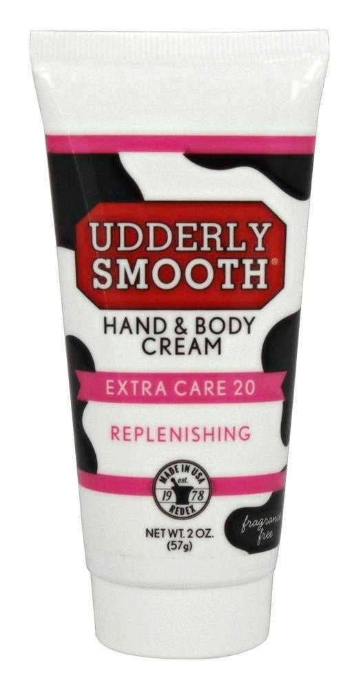 Udderly Smooth Extra Care Cream with 20 Urea for dry skin, Unscented, 8 Ounce, 2