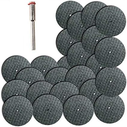 Resin Cutting Wheel 32mm Rotary Tool Cutting Disc Fiberglass Reinforced Cut-Off Discs Kit for Grinding (100PCS Cutting Wheels + 1PCS 36mm Mandrel)
