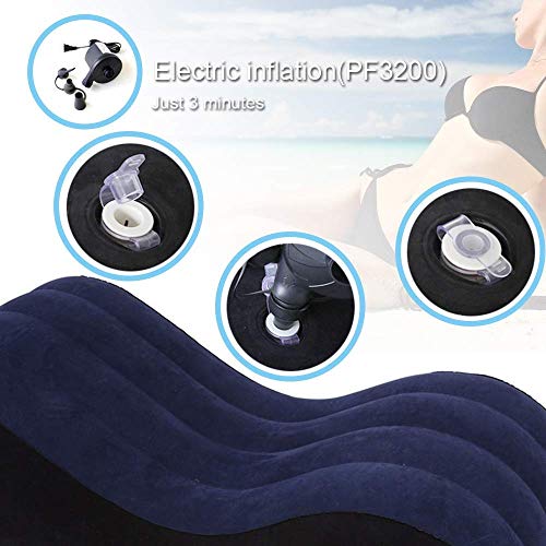 Moonight Inflatable Chair/Pillow- Yoga Chaise Lounge/Relax Chair/Chaise Lounge Chair- Magic Cushion Ramp Body Pillow Multi-Functional Pillow Furniture - Thumbnail 5