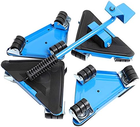Dugoo Furniture Transport Tools Set, Furniture Lifter Slides Heavy Duty Durable ABS+Steel Moving System, Max Up for 500Lb,Blue