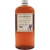 A LA MAISON Lavender Aloe Natural Hand Wash Made with Essential Oils - Biodegradable, Plant-Based, Vegan, Cruelty-Free 33.8 Fl Oz Refill