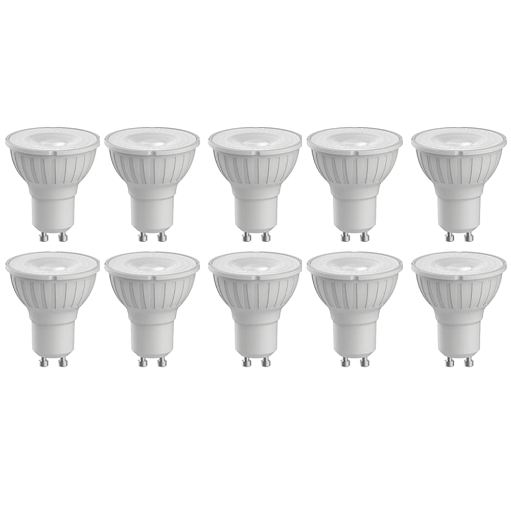 Pack of 10 x Megaman 140508 Dimmable LED GU10 Bulbs 5.5 Watt 36 Degree 6500K Daylight