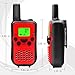 Walkie Talkies, Wireless Interphone 22 Channel FRS/GMRS 2 Way Radio 2 miles (up to 3 Miles) UHF Handheld Walkie Talkies for Kids,Business Outdoor Use (1 pair)(Red)