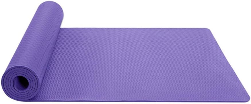 Yoga Mat, Classic 1/4 inch Pro Yoga Mat, TPE Eco Friendly Thick Non Slip Fitness Exercise Mat, with Carrying Strap-Workout Mat for Yoga, Pilates and Floor Exercises (B)