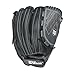 WILSON Onyx Outfield/Pitcher Fastpitch Softball Glove, Black/Coal, 12.5-Inch