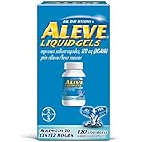 Aleve Liquid Gels with Naproxen Sodium, 220mg (NSAID) Pain Reliever/Fever Reducer, 120 Count