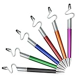 Stylus Pen, 6 Pack Ace Teah 3 in 1 Universal Stylus Black ink Ballpoint Pen & Phone Stand for iPhone 7 6 S, Samsung, Nexus, Touch Screens Device, iPad, Tablets (Orange/Green/Black/Blue/Red/Violet )