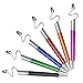 Stylus Pen, Ace Teah 3 in 1 Ballpoint Pen & Universal Stylus Black Ink Stand for iPhone X 8Plus 7Plus 6s 6Plus, iPad, iPad Pro, Samsung, Nexus, Touch Screens Device, Tablets -6 Colors
