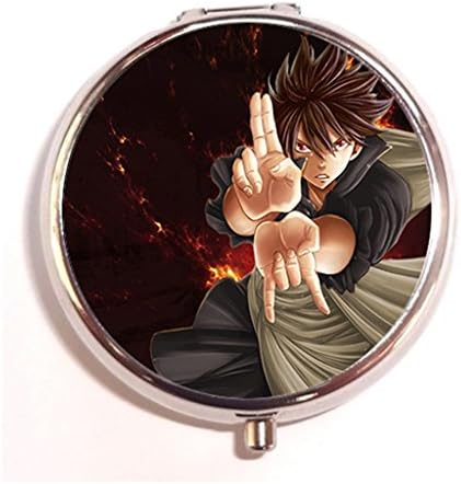Custom Fairy Tail Zeref Dragon Slayer Slim Vogue Decorative Pill Cases Travel Holder Storage Round Organizer Pill Box Medicine Pill