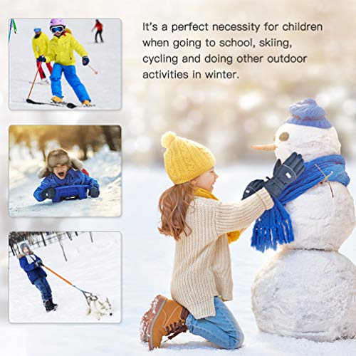image for VBIGER Boys Girls Winter Gloves Kids Ski Snow Snowboard Anti-slip Wate