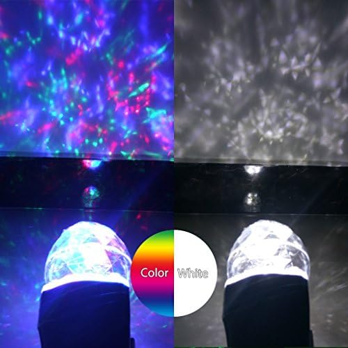 YUEGANG Laser Projector Lights Kaleidoscape Spotlight Rotating LED Light Outdoor Waterproof Lights for Halloween, Christmas, Home, Garden Decorations (Multicolored and White)