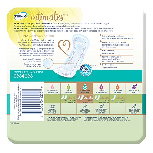 Tena Intimates Moderate Incontinence Pads for Women, 20-Pack - Image 3