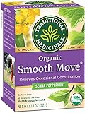 Traditional Medicinals Organic Smooth Move Peppermint Laxative Tea, 16 Tea Bags (Pack of 3)