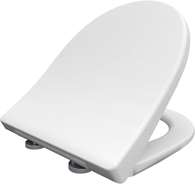 Bemis Click & Clean D-Shape Toilet Seat with Soft-Close, Antibacterial