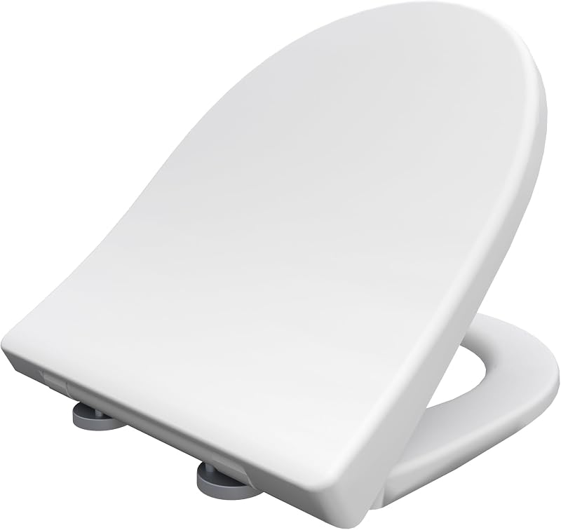 Bemis Click & Clean D-Shape Toilet Seat with Soft-Close, Antibacterial