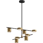 Kuzco Lighting CH96840-BK/BG Jayden Chandelier LED, Black/Brushed Gold