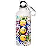 #Emoji Smiley Aluminum Hydration Water Bottle