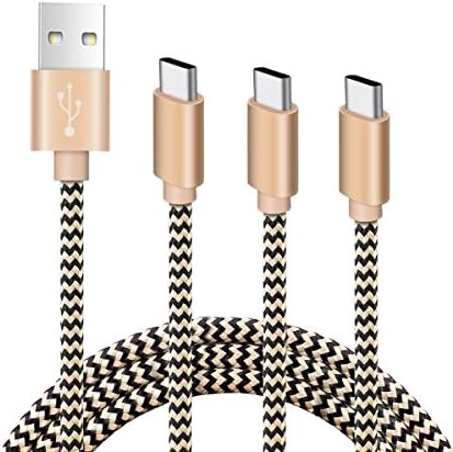 Type C Charger Cable Nylon Braided Cable Fast Charger with Reversible Connector for Google LG G5 V20,Huawei P9