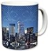 Sweet Gisele | New York City Inspired Mug | Ceramic NYC Coffee Cup | Downtown Manhattan Skyline | One World Trade Center & Statue of Liberty | Hudson River Shot | Great Novelty Gift | 11 Fl. Oz