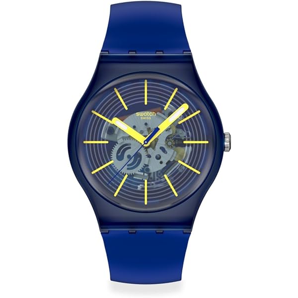 Swatch Unisex Casual Black Bio-Sourced Quartz Watch Dragon in Wind