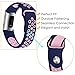 QIBOX Compatible with Charge 4 / Charge 3 Bands, Sports Silicone Replacement Women Men Bands Breathable Soft Strap Bracelet Accessories Compatible Charge 3 SE Fitness Activity Tracker Small Large