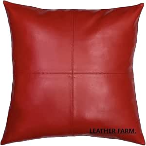 genuine leather pillows