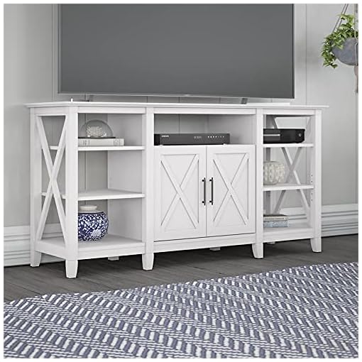 Bush Furniture Tall TV Stand for 65 Inch TV Beachfront Decor