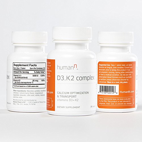 HumanN Vitamin D3 and K2 Complex Supports Immune, Respiratory, Lung