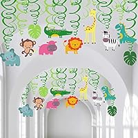 Supla Vbs Safari Jungle Animals Hanging Decorations Green Safari
