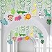 Supla VBS Safari Jungle Animals Hanging Decorations Green Safari Party Forest Animal Theme Supplies for Baby Shower Kids 1st Birthday Nursery School Classroom Bedroom Bathroom Table Ceiling Decor