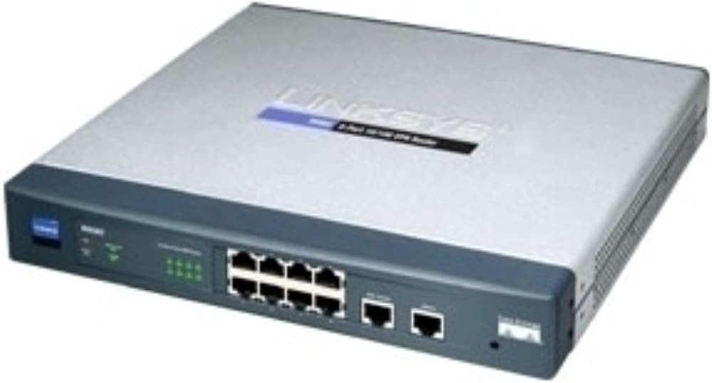 Cisco RV082 8-Port VPN Router 10/100 Fast Ethernet Security Router w/ Dual WAN