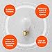 60 Watt A19 Medium Base 130 Volt Rough Service 5000 Hour Incandescent - Standard Household E26 Bulb (Frost, 24 Pack)