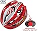 Kids Bike Helmet for Bicycle Cycling, Skateboard, Scooter – Adjustable Harness from Age 3 to 7 for Head Size 19.6-22 inch - Durable Toddler Kid Bicycle Helmets Boys and Girls Will Love (White Red)