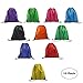 LIHI Bag 10 Pack Ripstop Drawstring Backpack，Party Favors Treat Bags，Mixed Color