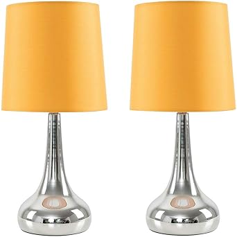 mustard bedside lamps