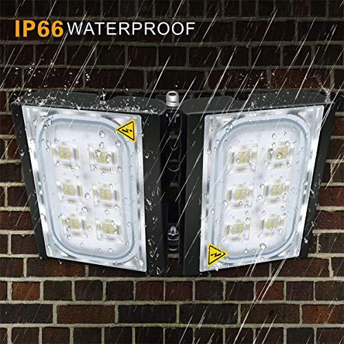 LED Flood Light, STASUN 60W 5400lm Dusk to Dawn Outdoor Security Lights, (Photocell Included), 6000K Daylight, OSRAM LED Chips, IP66 Waterproof, Great for Yard, Street, Parking Lot