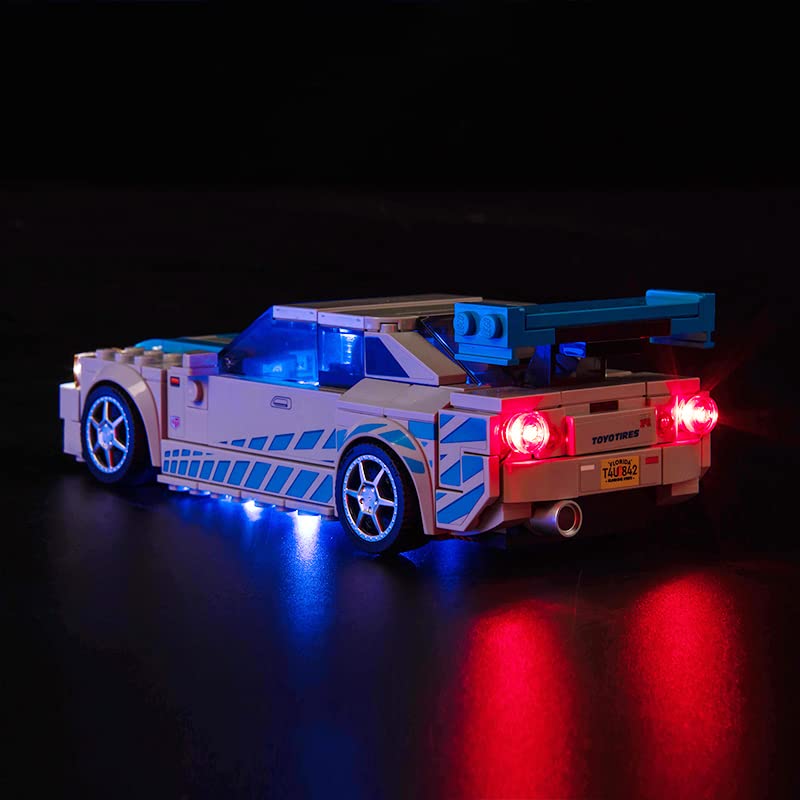 Licht-Kit Kompatibel mit Lego 76917 Speed Champions Nissan Skyline GT-R (Kein Lego-Modell), Led Beleuchtungs Set Compatible with Lego Nissan Skyline GT-R Kreative Spielzeuglichter 2