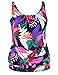Firpearl Women's Swimwear Blouson Tankini Set Modest Tank Bathing Suits