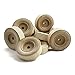 3″ Treaded Wood Wheels, 1″ Thick, 3/8″ Hole, Bag of 4
