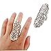 TOOPOOT(TM) Charm Rhinestone Full Finger Knuckle Hollow Out Ring