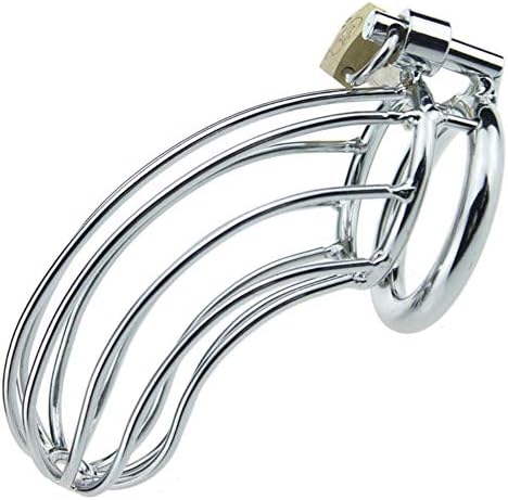 New Ultra Stainless Steel Metal Public Lock Buckle Cage for Man (45mm)