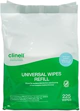 Clinell Universal Cleaning and Disinfectant Wipes Pack of 225 Refills view 1