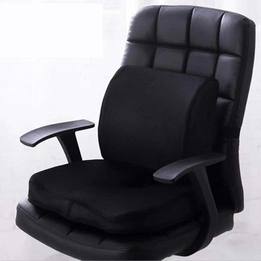 Ameublements Et Fournitures De Bureau Chaise De Bureau De Voiture Coussin De Douleur Au Bas Du Dos Noir Coussins De Siege En Mousse A Memoire De Coccyx Et Coussins De Siege A