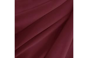 Texco Inc 60" Wide Solid Interlock Lining 100% Polyester KNIT 2 Way Stretch/APPAREL, HOME/DIY FABRIC, PARTY DECORATION, Burgundy 172 2 Yards
