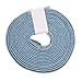 No brand Off-brand products Kraft Denim Ribbon Edge Edge Ribon Bowknot Bow making DIY For handicrafts Sewing Cloth All 2 Color 2 Sizes Size selection research - Light blue, 4 cm2 M