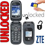 ZTE Z222 3G GSM (at&t) Unlocked Flip Phone with Camera (Not CDMA Carriers Like Sprint Verizon Boost Mobile Virgin Mobile)