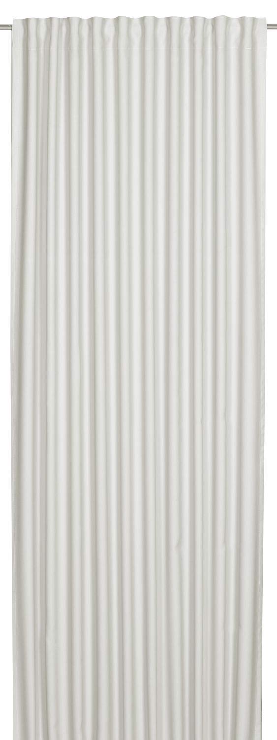 Elbersdrucke Midnight 00 Curtain with Concealed Loops Loop Tape Curtain White Blackout Heat Insulating Energy Saving 255 x 140 cm Blackout Curtain for Living Room Bedroom Hallway 199586